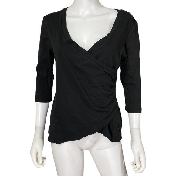 Fredericks of Hollywood V-Neck Black Top - Picture 1 of 8